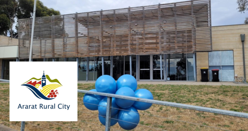 Ararat Fab Lab exterior and logo  